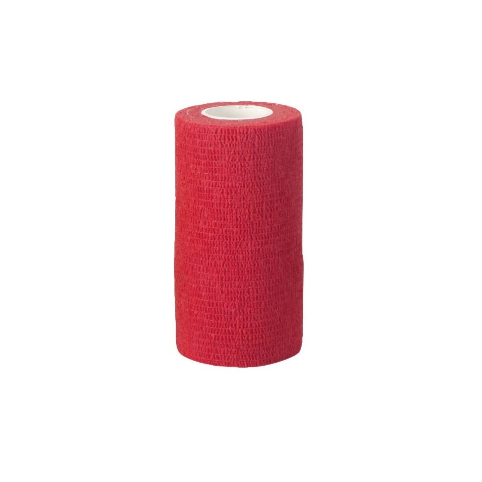 Rola bandaj autoadeziv VetLastic pentru ongloane - 10 x 450 cm rosu Kerbl