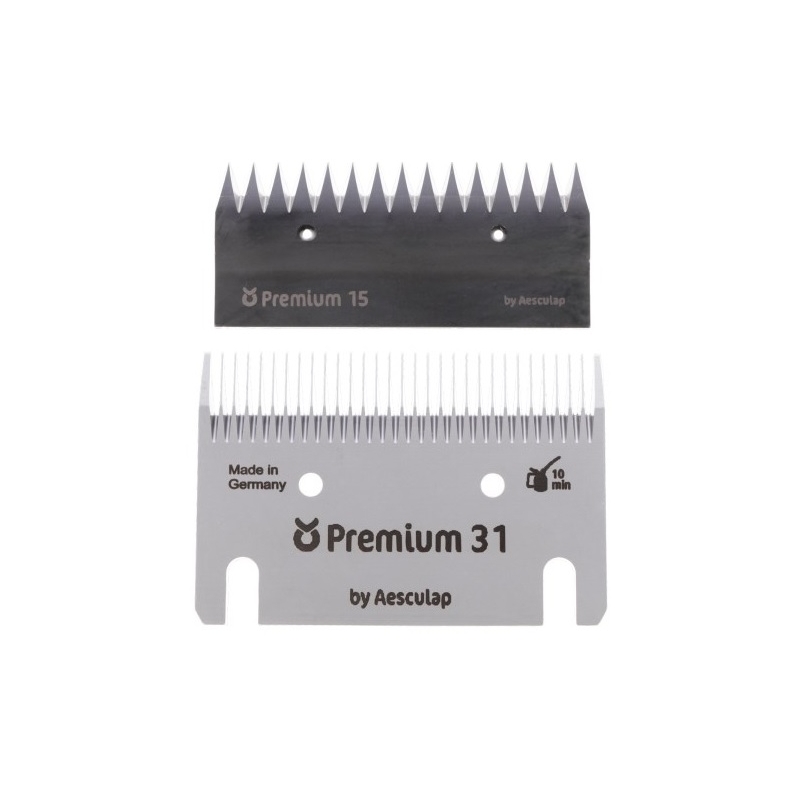 Set cutite Premium 15/31 pentru masina de tuns cai si bovine Kerbl