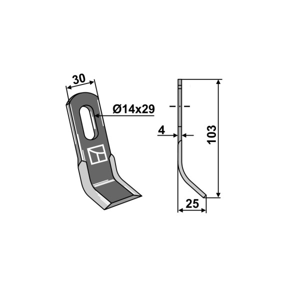 Cutit Y pentru tocator 63-PRZ-01